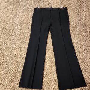 Theory Classic Black Wide-Leg Trousers